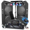 Pack Sono DJ Ampli 4000W, 2 Mega Enceintes 4x38cm de 2x2000W, Table de Mixage Bluetooth, Portiques 8 Lumières LED, Club Bar