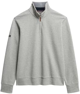 Superdry Core Pique Henley Half Zip Sweatshirt L
