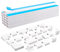 RtottiM Goulotte Passe Cable, 16pcs Goulottes de Câbles Cache Cable TV Mural, Goulotte Cable Autocollante, Cable Management Montage sur Le Mur pour la Gestion des Câbles Maison Bureau-400x30x15mm