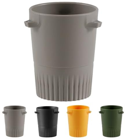 MORAINJAY Magnetic Coffee Dosing Cup,Fits 58mm Portafilter,Barista-Grade Precision Measuring Tool for Espresso Beans&Grounds,4 Colors,Shatterproof&Portable Coffee Accessory(Grey)