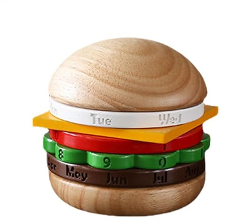 HamburgEwiger Kalender Deko Schreibtisch, EwigerTischkalender, Hamburger Drehkalender - Der Drehkalender Ist Ein Gutes Geschenk Für Freunde