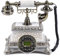 Retro Telefon, Vintage Antik Tischtelefon Wählscheibentelefon mit Wählscheibe Retro Nostalgie Telefon Schnurgebunden Festnetztelefon Dekoration Heimbürotelefon Haustelefon