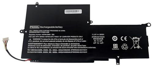 PK03XL Batterie pour HP Spectre Pro X360 G1 G2 Convertible 13-4000 13-4100 13-4200 13T-4200 CTO 13 4103DX 4101DX 4001DX 4003DX 4005DX 4116DX 4102DX 4105DX 4193NR 4129NA 4193DX 4230NG 4000NG