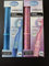 1x B.Brite Sonic Vibrating Toothbrush, Home & Travel, Premium Bristles, Pink or Blue Sent, with Rechargeable AAA Battery with 2 Heads
