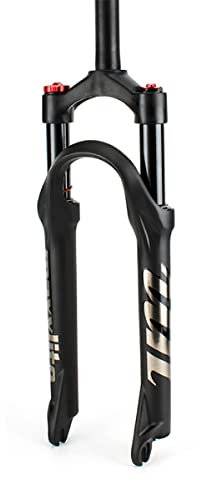HSIRYAOHD MTB DH FedergabelBike Suspension Fork 20 Inch Mountain Bike Fork Travel 90mm MTB Air Suspension Front Fork Manual Lockout QR 9mm 1-1/8 Straight Tube