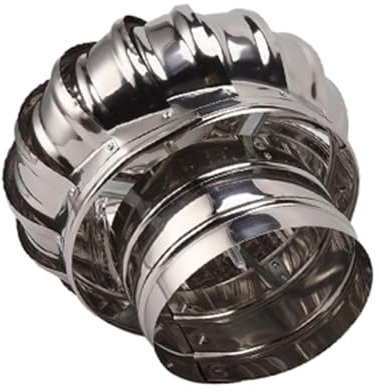 IMUNKT 110/160/200mm Dach-Kaminaufsatz Lüftungsaufsatz Drehbarer Turbo Schornsteinaufsatz Kugelaufsatz Edelstahl Kaminhaube(300mm/12in)