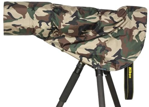 Rolanpro Waterproof Camera Lens Rain Cover Raincoat for Canon RF 200-800mm F6.3-9 is USM Super-telephoto Zoom Lens # Green Camo