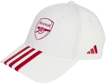 adidas 3 Stripes FC Arsenal Cap (DE/NL/SE/PL, Alphanumerisch, Einheitsgröße, White)