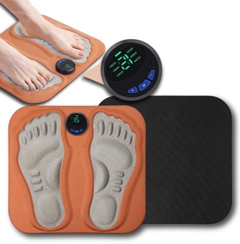 Hermhoffer Fußmassagegerät Pro,2025 Fussmassagegerät Elektrisch,3DMassagegerät für Füße und Beine,15Intensitätsstufen und 6 Mod, Löst Muskelverspannungen, Fördert Die Durchblutung (intelligent)