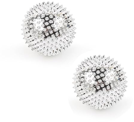 2 Stück 32mm Igelball Metall, Magnetic Akupressur Skill Balls, Stachelball