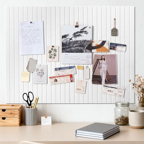 Pinnwand Groß Selbstklebend 120x90 cm, Selbstklebend Pinwand Korktafel Helles Camel, Dekorative Pinnwand aus Filz, Faltbare Fototafel, Memoboard Vision Board für Büro, Zuhause & kinderzimmer