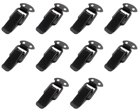 4/10 piezas de pestillo de palanca con resorte, abrazadera, clip, caja, pestillo, bisagra(10PCS)