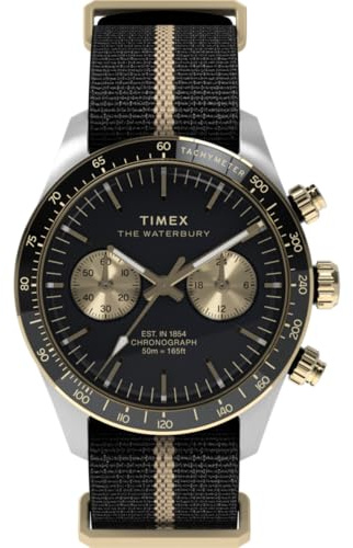 Timex Herren Chronograph Armbanduhr Waterbury Heritage