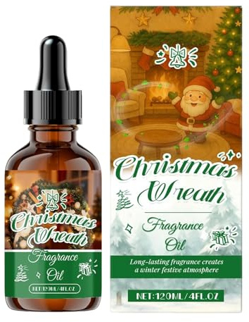 Duftöl für Kerzen – 120 ml Urlaubsseifenduft, Weihnachtskerzen-Duftöl, für Urlaub, Winter, Zuhause, Schlafzimmer, Wohnzimmer, Badezimmer, Meditation