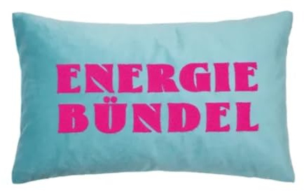 pad concept Kissenhülle Letters Energie Bündel-Light Mint, 30 X 50 cm