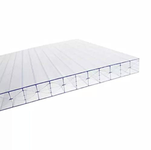 Lastra Policarbonato Alveolare 3000x1050 mm Spessore 16 mm 5X Pareti Trasparente
