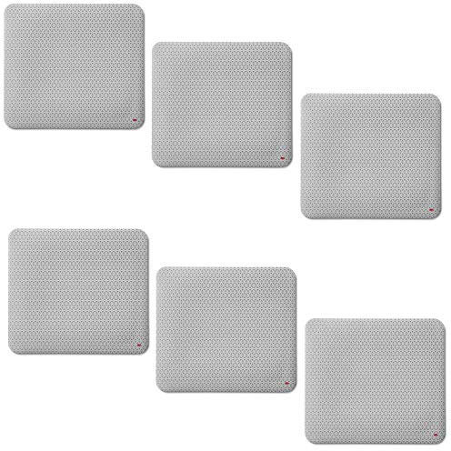 3M Precise Mouse Pad Enhances The Precision of Optical Mice at Fast Speeds and Extends The Battery Life of Wireless Mice up to 50%, 9 in x 8 in (MP114-BSD1), 6 Pack