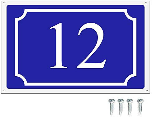 Bizz-Pop Numéro de Rue à Personnaliser sur Plaque PVC
