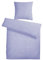 Carpe Sonno Seersucker Bettwäsche 155x220 Baumwolle | Gestreifte Bettwäsche Sommer Bettbezug 155x220 Kühlende Sommerbettwäsche Bügelfreie Bettwäsche-Sets | Blau Weiße Bettwäsche Baumwolle 155 x 220