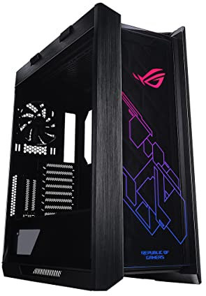 Gaming-Gehäuse Asus ROG Strix Helios ATX, mittelgroß, mit DREI Platten aus gehärtetem Glas und Einer Konstruktion aus gebürstetem Aluminium und Aura Sync Technologie