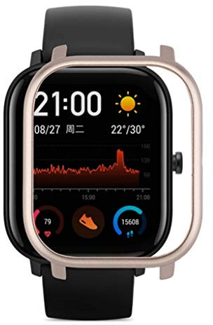 Protector Compatible con xiaomi huami Amazfit GTS, riou Suave de PC Ligero Smartwatch Protector Funda de Protección para Amazfit GTS Película Protectora Fundas de Carcasa