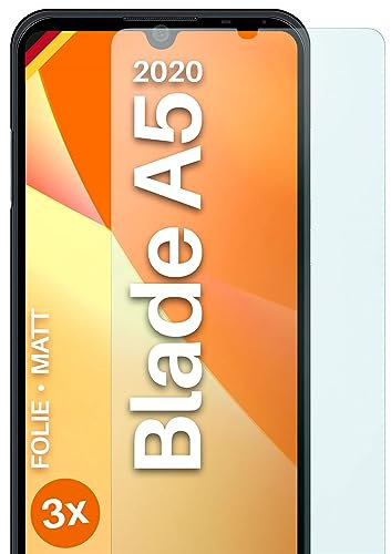moex Película protectora mate compatible con ZTE Blade A5 2020, protector de pantalla antirreflectante mate, 3 piezas
