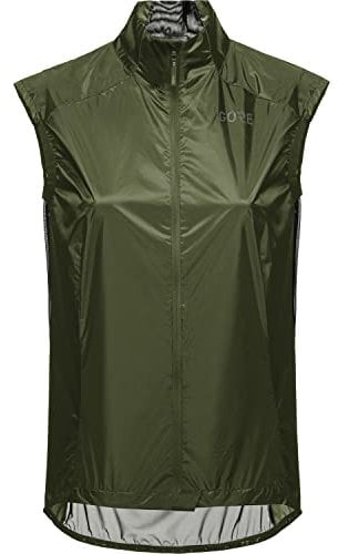 GORE WEAR Damen Fahrrad-Weste Ambient, GORE-TEX INFINIUM, 36, Dunkelgrün/Schwarz