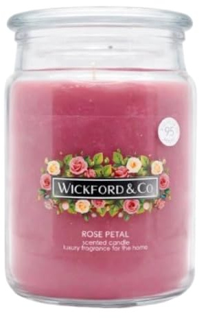 Wickford & Co Scented Candle - Rose Petal - Jar - Spring - Summer - Fragrance - Fragrant