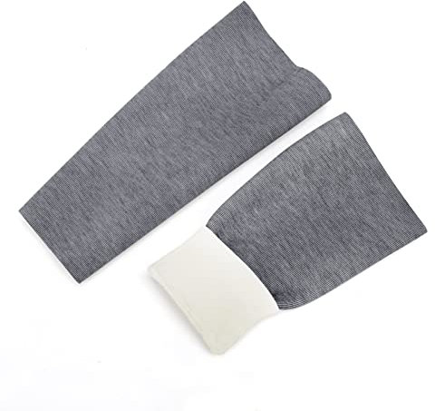 Moonlove 30cm Men Thermal Arm Warmer Sleeve Compression Double Layered Winter Warm Running Arm Cover Protector for Skiing Cycling Outdoor Sports Activities