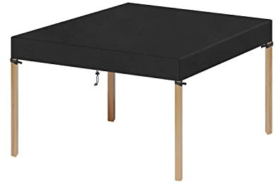 VANSHEIM Abdeckhaube Tischplatte Abdeckung Gartenmöbel Quadratisch Tischabdeckung Gartenmöbel Wasserdicht Tisch Hülle Schwerlast Oxford Polyester Terrassenmöbel Abdeckung 70x70x15cm