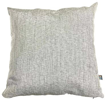 KETTtex EXKLUSIV Cocktailkissen Silbergrau I Kissen 40x40 cm I KTH2 Kopfkissen weich & robust I Wetter- & formbeständiges Sofakissen I Kissenfüllung + Kissenbezug I Dessin 8643