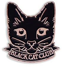 Pin's Black Cat Club - Club Du Chat Noir - Animaux - qualité de finition - Epingle - Broche - Badge -