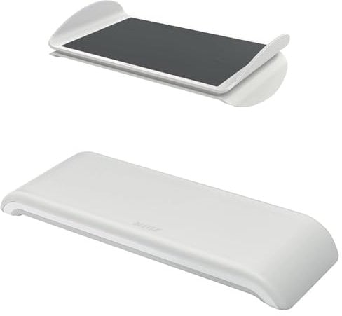 Leitz Ergo Set Verstellbare Fußstütze für den Schreibtisch, zwei Höheneinstellungen + Leitz Verstellbare Handgelenkauflage für die Maus, Schaumstoffgepolstert, IGR-zertifiziert, 65030085 + 64830085