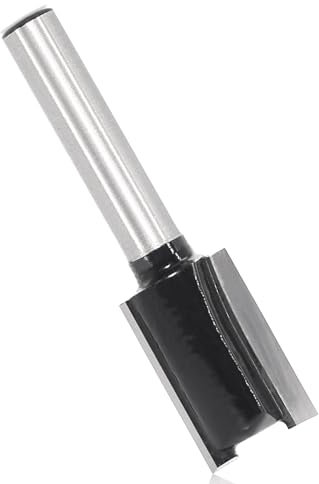 Akylin Straight Router Bit 1/4 Inch Shank, Two Flute Router Cutter Bit, 1/2 Cut Dia, 13/16 Cut Length, Carbide Tipped Straight Router Bit for Woodworking Slotting