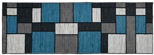 LYYK Alfombra de Pasillo Lavable Antideslizante, Pelo Corto y Moderna, se Vende por Metros para habitación, salón y Cocina 60x300cm