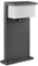lightling LED Pfosten Nele, mit Bewegungssensor, IP54 Outdoor, Druckguss Aluminium, Höhe 45 cm, Breite 26 cm, anthrazit