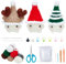ORIGACH 6 Set Weihnachten Pilz Baby mit HutHäkelset Für Anfänger, DIY Starter Häkelset Für Erwachsene Mit Schritt Für Schritt Videoanleitung