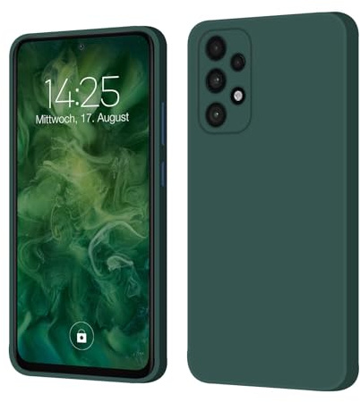 LBH Handyhülle SoftGrip für Samsung Galaxy A53 5G Slim Case Hülle Schutzhülle Cover Bumper Kratzfest Ultra Dünn Mikrofaser Inlay Grün
