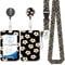 Hana Multi Lanyard Card Holder, ID Badge, Lanyard Card Holder, Cordon Détachable avec Clip Rétractable pour Porte-CléS, Carte de Visite, Carte de Porte, Carte D'Identité.