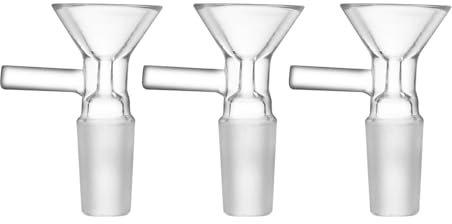 Glass Bowl Adapter Oil Burner, 14 mm, Pack of 3