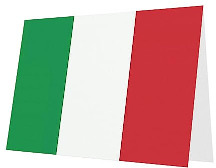 PHAYAH 10 Blatt Italien-Flagge, Urlaubskarten, dunkelgrüner Umschlag, geeignet als Hochzeitstag und Party-Einladungskarten