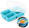 1 Cup (250 mL) Silicone Soup Freezer Tray with Lid, Silicone Soup Freezer Moulds, Baby Food Freezer Trays, Soup Freezer Containers, Container for Storing and Freezing Soup, Broth, Sauce and Ice