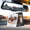 BedEuu Individuelles Auto-Rückspiegel-Hängeornament mit Foto und personalisiertem Text, Hunde- und Katzen-Foto-Anhänger für Auto