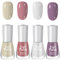Nail Polish Set - Pastel Nail Varnish Set - 4Pcs Quick Dry & Long Lasting Nude Nail Polish - Summer Nail Polish Gel,Water Based Natural Nail Varnish Sets,No Need UV Nail Paint DIY Nail Art Manicure