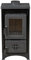 Kamin Ofen Kaminofen Anthrazit 130mm Rauchrohr 6,7 KW BimSchV 1-2 EEK A 9008