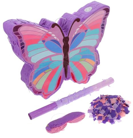 GAROZATION 1satz Butterfly Für Mädchen Mit Stick Und Augenmaske Für Geburtstagsfeiern Interaktive Süßigkeitenjagd Und Farbenfrohe Dekorationen