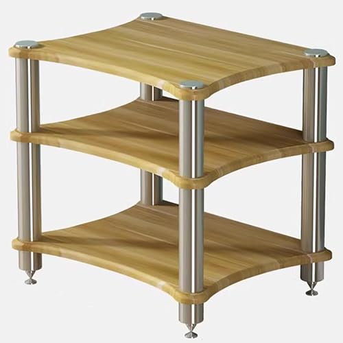 HDYZJQ HiFi Rack Medienkomponentenständer, Audio-Stereo-Rack, stapelbares Aufbewahrungsregal für Radio/Stereoanlage/TV-Box/Audiogeräte, bodenstehender Plattenspielerständer(HIGT 62cm (24 2/5 in))