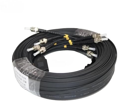 ZZWFMW Cavo Patch in Fibra Ottica SC - Jumper FTTH monomodale da 250 m con connettori LC, SC, FC, ST - 4 Core, 3 Design Rinforzato in Acciaio(SC UPC to SC APC)