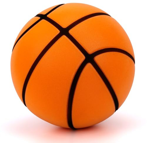 PAKSPAK Silent Basketball Größe 7, Airless-Basketball für leises Dribbling und Indoor-Training, weicher Schaumstoff, geräuschloser Ball