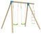 TP Toys Portique BALANDIER 2 balançoires - échelle Corde - kit d'ancrage - Bois FSC® h224 cm